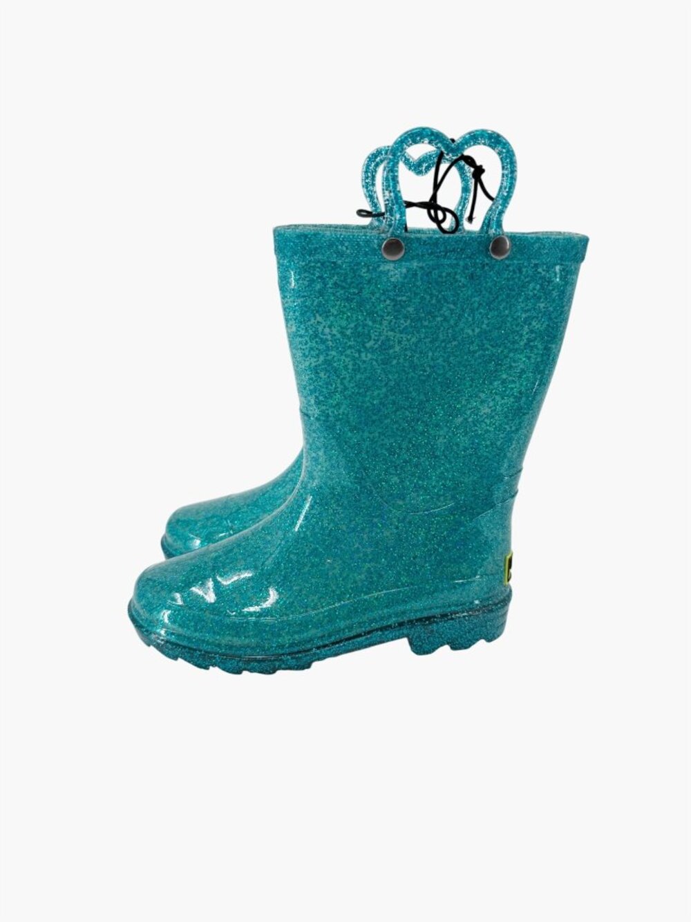 NEW Western Chief Toddler Girls' Abby Glitter Rain Boots - Teal - Size 12 - Picture 3 of 5